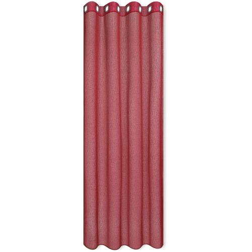 4007863556459 - Vorhang HAPPY HOME MIRANDA Gardinen Gr 235 cm Ösen 140 cm rot Ösen Gardine HxB 235x140 halbtransparent 4007863556459 - Vorhang HAPPY HOME MIRANDA Gardinen Gr 235 cm Ösen 140 cm rot Ösen Gardine HxB 235x140 halbtransparent