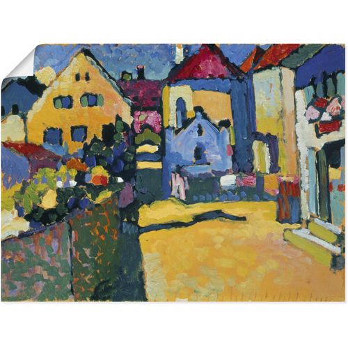 4057738040958 - Wandbild ARTLAND Grüngasse in Murnau 1909 Bilder Gr B H 80 cm x 60 cm Poster Europa 1 St gelb Bild Poster Bilder als Leinwandbild Wandaufkleber oder in versch Größen 4057738040958 - Wandbild ARTLAND Grüngasse in Murnau 1909 Bilder Gr B H 80 cm x 60 cm Poster Europa 1 St gelb Bild Poster Bilder als Leinwandbild Wandaufkleber oder in versch Größen
