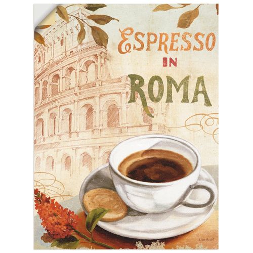 4062144450284 - Wandbild ARTLAND Kaffee in Europa III Bilder Gr B H 45 cm x 60 cm Wandaufkleber - Vinyl Getränke Hochformat 1 St braun Bild Leinwandbild Kunstdrucke Bilder als Leinwandbild Wandaufkleber oder Poster in versch Größen