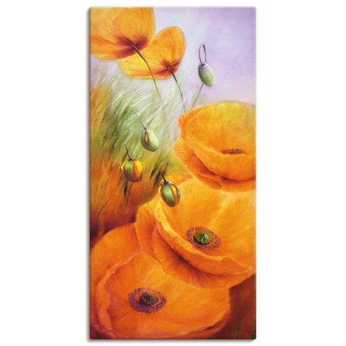 4059745956314 - Wandbild ARTLAND Keine Wolkentage mehr Bilder Gr B H 20 cm x 40 cm Leinwandbild Blumen Hochformat 1 St orange Bild Leinwandbild Kunstdrucke Bilder als Alubild Leinwandbild Wandaufkleber oder Poster in versch Größen