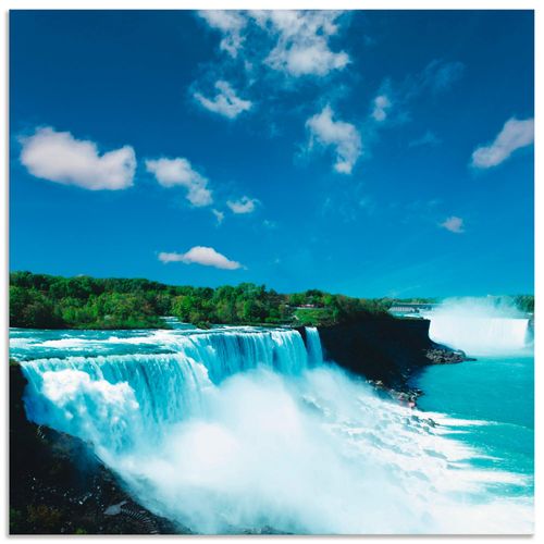 4057738371694 - Wandbild ARTLAND Niagara Bilder Gr B H 40 cm x 40 cm Alu-Dibond-Druck Gewässer quadratisch 1 St blau Bild Poster Bilder als Alubild Leinwandbild Wandaufkleber oder in versch Größen