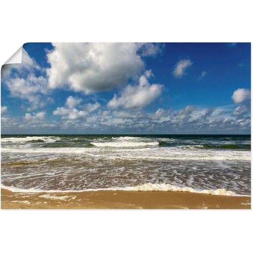 4062144680179 - Wandbild ARTLAND Meeresblick Strand Paal Bilder Gr B H 60 cm x 40 cm Poster Strandbilder Querformat 1 St blau Kunstdrucke als Alubild Leinwandbild Wandaufkleber oder Poster in versch Größen