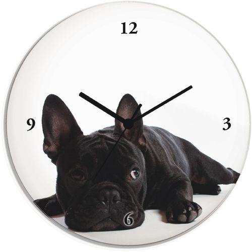 4055327081368 - Wanduhr ARTLAND Bulldogge Wanduhren Gr T 18 cm Funkuhr schwarz Wanduhren wahlweise mit Quarz- oder Funhuhrwerk lautlos ohne Tickgeräusche 4055327081368 - Wanduhr ARTLAND Bulldogge Wanduhren Gr T 18 cm Funkuhr schwarz Wanduhren wahlweise mit Quarz- oder Funhuhrwerk lautlos ohne Tickgeräusche