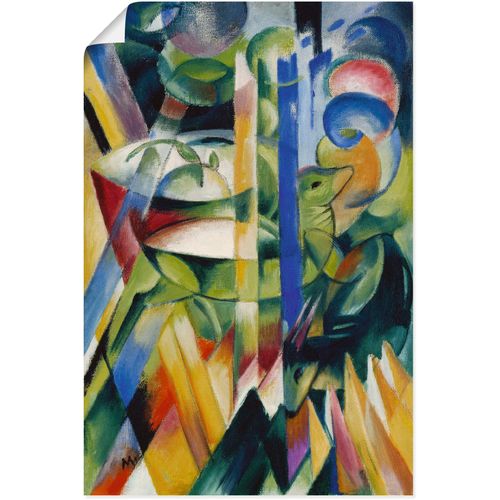 4058661196163 - Wandbild ARTLAND Die kleinen Bergziegen 1914 Bilder Gr B H 60 cm x 90 cm Poster Haustiere 1 St bunt Bild Poster Bilder als Alubild Leinwandbild Wandaufkleber oder in versch Größen