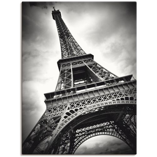 4055327208635 - Wandbild ARTLAND Eiffelturm Paris Bilder Gr B H 45 cm x 60 cm Leinwandbild Gebäude 1 St schwarz Bild Kunstdruck Kunstdrucke Bilder als Leinwandbild Wandaufkleber oder Poster in versch Größen