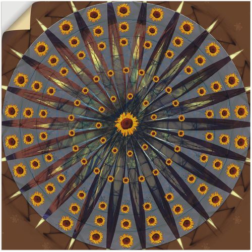4062144163153 - Wandbild ARTLAND Mandala - Sonnenblume Bilder Gr B H 50 cm x 50 cm Wandaufkleber - Vinyl Muster 1 St braun Bild Poster Kunstdruck Bilder als Alubild Leinwandbild Wandaufkleber oder in versch Größen 4062144163153 - Wandbild ARTLAND Mandala - Sonnenblume Bilder Gr B H 50 cm x 50 cm Wandaufkleber - Vinyl Muster 1 St braun Bild Poster Kunstdruck Bilder als Alubild Leinwandbild Wandaufkleber oder in versch Größen