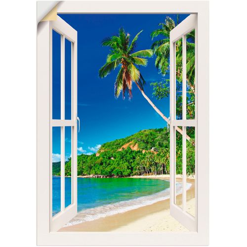 4059745735643 - Wandbild ARTLAND Fensterblick Paradies Bilder Gr B H 70 cm x 100 cm Wandaufkleber - Vinyl Fensterblick 1 St weiß Bild Metallbild Metallbilder Bilder als Alubild Leinwandbild Wandaufkleber oder Poster in versch Größen 4059745735643 - Wandbild ARTLAND Fensterblick Paradies Bilder Gr B H 70 cm x 100 cm Wandaufkleber - Vinyl Fensterblick 1 St weiß Bild Metallbild Metallbilder Bilder als Alubild Leinwandbild Wandaufkleber oder Poster in versch Größen