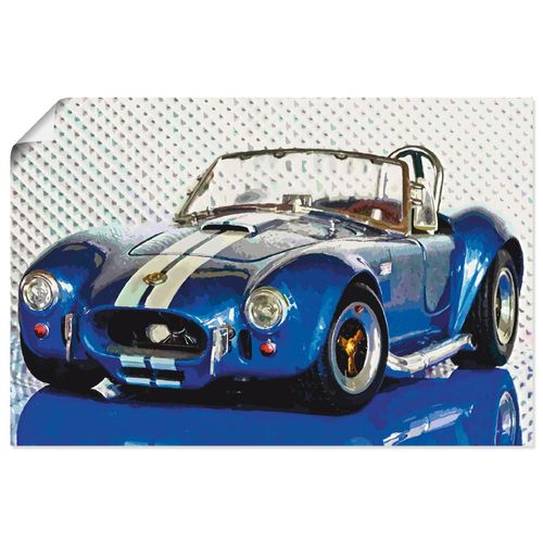 4059745217651 - Wandbild ARTLAND Shelby Cobra blau Bilder Gr B H 90 cm x 60 cm Poster Auto Querformat 1 St blau Bild Poster Bilder als Alubild Leinwandbild Wandaufkleber oder in versch Größen