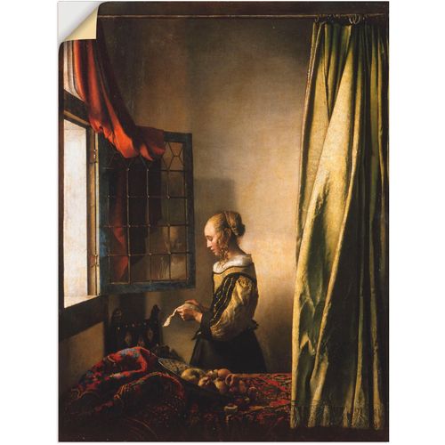 4062144520345 - Wandbild ARTLAND Briefleserin am offenen Fenster Um 1658 Bilder Gr B H 30 cm x 40 cm Wandaufkleber - Vinyl Frau 1 St braun Bild Poster Bilder als Leinwandbild Wandaufkleber oder in versch Größen 4062144520345 - Wandbild ARTLAND Briefleserin am offenen Fenster Um 1658 Bilder Gr B H 30 cm x 40 cm Wandaufkleber - Vinyl Frau 1 St braun Bild Poster Bilder als Leinwandbild Wandaufkleber oder in versch Größen