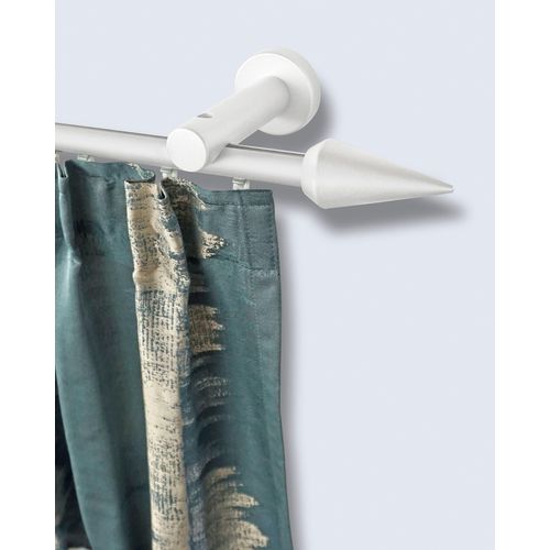 9002777343800 - Gardinenstange GARESA AGROS Gardinenstangen Gr L 420 cm Ø 20 mm 1 läufig weiß Kinder Gardinenstangen für Vorhanggarnitur einfache Montage verlängerbar Wandmontage Spitze