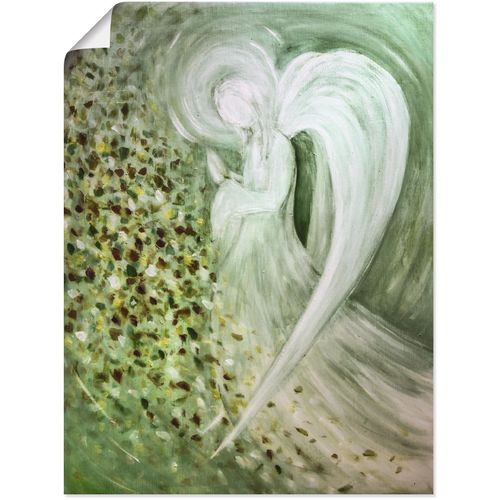 4058661148018 - Wandbild ARTLAND Engel II Bilder Gr B H 30 cm x 40 cm Poster Religion 1 St grün Bild Kunstdruck Metallbild Metallbilder Bilder als Alubild Leinwandbild Wandaufkleber oder Poster in versch Größen