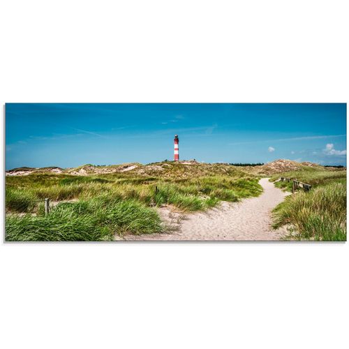 4058661450326 - Glasbild ARTLAND Leuchtturm auf der Insel Amrum Bilder Gr B H 125 cm x 50 cm Glasbild Gebäude 1 St blau Glasbilder in verschiedenen Größen 4058661450326 - Glasbild ARTLAND Leuchtturm auf der Insel Amrum Bilder Gr B H 125 cm x 50 cm Glasbild Gebäude 1 St blau Glasbilder in verschiedenen Größen