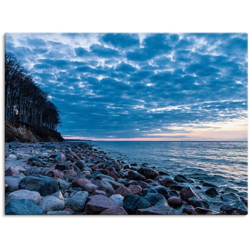 4055327468558 - Wandbild ARTLAND Steine an der Küste Ostsee Bilder Gr B H 40 cm x 30 cm Leinwandbild Küste 1 St blau Kunstdrucke Bilder als Leinwandbild Wandaufkleber oder Poster in versch Größen