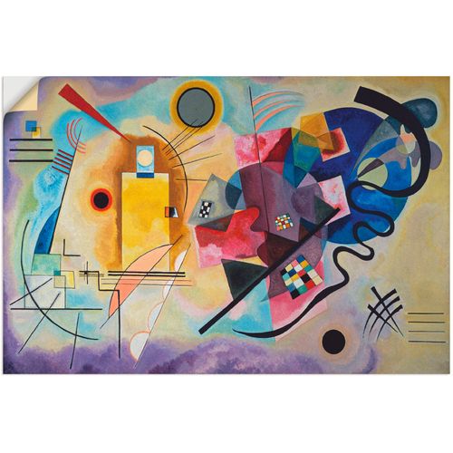 4062144159231 - Wandbild ARTLAND Gelb rot und blau 1925 Bilder Gr B H 60 cm x 40 cm Wandaufkleber - Vinyl Muster 1 St bunt Bild Poster Bilder als Alubild Leinwandbild Wandaufkleber oder in versch Größen 4062144159231 - Wandbild ARTLAND Gelb rot und blau 1925 Bilder Gr B H 60 cm x 40 cm Wandaufkleber - Vinyl Muster 1 St bunt Bild Poster Bilder als Alubild Leinwandbild Wandaufkleber oder in versch Größen