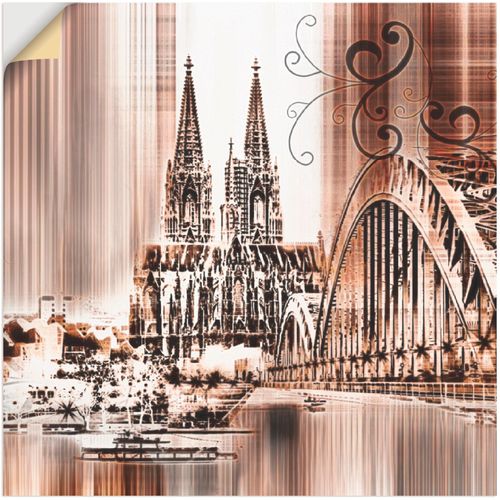 4062144312551 - Wandbild ARTLAND Köln Skyline Collage VI Bilder Gr B H 50 cm x 50 cm Wandaufkleber - Vinyl Architektonische Elemente 1 St braun Bild Kunstdruck Leinwandbild Kunstdrucke Bilder als Leinwandbild Wandaufkleber oder Poster in versch Größen 4062144312551 - Wandbild ARTLAND Köln Skyline Collage VI Bilder Gr B H 50 cm x 50 cm Wandaufkleber - Vinyl Architektonische Elemente 1 St braun Bild Kunstdruck Leinwandbild Kunstdrucke Bilder als Leinwandbild Wandaufkleber oder Poster in versch Größen