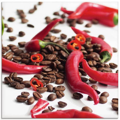 4055327705882 - Glasbild ARTLAND Frische Chili auf Kaffee Bilder Gr B H 20 cm x 20 cm Glasbild Lebensmittel quadratisch 1 St rot Bild Glasbild Glasbilder Bilder in verschiedenen Größen 4055327705882 - Glasbild ARTLAND Frische Chili auf Kaffee Bilder Gr B H 20 cm x 20 cm Glasbild Lebensmittel quadratisch 1 St rot Bild Glasbild Glasbilder Bilder in verschiedenen Größen