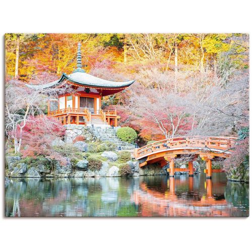 4059745775496 - Wandbild ARTLAND Shingo Buddhistischer Tempel Bilder Gr B H 120 cm x 90 cm Leinwandbild Gebäude 1 St bunt Bild Poster Bilder als Alubild Leinwandbild Wandaufkleber oder in versch Größen