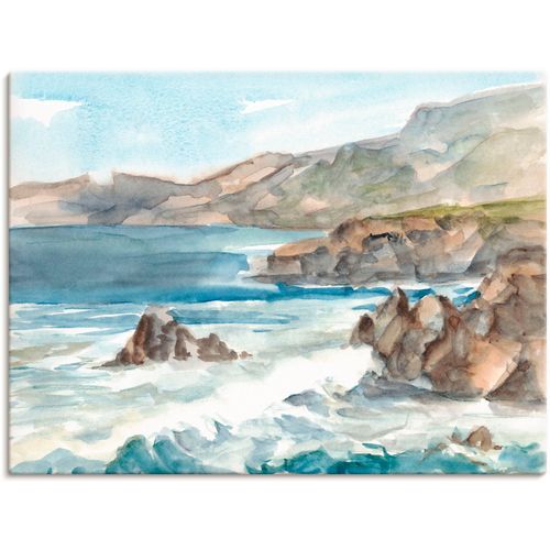 4058661373656 - Wandbild ARTLAND Wasserfarben Küste II Bilder Gr B H 60 cm x 45 cm Leinwandbild Küste Querformat 1 St blau Bild Metallbild Metallbilder Bilder als Alubild Leinwandbild Wandaufkleber oder Poster in versch Größen 4058661373656 - Wandbild ARTLAND Wasserfarben Küste II Bilder Gr B H 60 cm x 45 cm Leinwandbild Küste Querformat 1 St blau Bild Metallbild Metallbilder Bilder als Alubild Leinwandbild Wandaufkleber oder Poster in versch Größen
