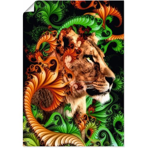 4062144741290 - Wandbild ARTLAND Im Jungle Bilder Gr B H 50 cm x 70 cm Poster Löwen Hochformat 1 St orange Kunstdrucke als Alubild Leinwandbild Wandaufkleber oder Poster in versch Größen 4062144741290 - Wandbild ARTLAND Im Jungle Bilder Gr B H 50 cm x 70 cm Poster Löwen Hochformat 1 St orange Kunstdrucke als Alubild Leinwandbild Wandaufkleber oder Poster in versch Größen
