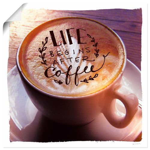 4055327734264 - Wandbild ARTLAND Das Leben beginnt nach dem Kaffee Bilder Gr B H 30 cm x 30 cm Poster Getränke quadratisch 1 St braun Bild Poster Bilder als Leinwandbild Wandaufkleber oder in versch Größen 4055327734264 - Wandbild ARTLAND Das Leben beginnt nach dem Kaffee Bilder Gr B H 30 cm x 30 cm Poster Getränke quadratisch 1 St braun Bild Poster Bilder als Leinwandbild Wandaufkleber oder in versch Größen