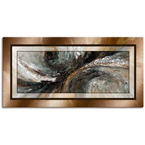 4059745026376 - Wandbild ARTLAND Gold Abstrakt 2 Bilder Gr B H 150 cm x 75 cm Leinwandbild Gegenstandslos 1 St goldfarben Bild Poster Bilder als Alubild Leinwandbild Wandaufkleber oder in versch Größen