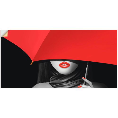 4059745175746 - Wandbild ARTLAND Rote Lippen unter dem Regenschirm Bilder Gr B H 100 cm x 50 cm Wandaufkleber - Vinyl Frau 1 St rot Bild Kunstdruck Kunstdrucke Bilder als Alubild Leinwandbild Wandaufkleber oder Poster in versch Größen 4059745175746 - Wandbild ARTLAND Rote Lippen unter dem Regenschirm Bilder Gr B H 100 cm x 50 cm Wandaufkleber - Vinyl Frau 1 St rot Bild Kunstdruck Kunstdrucke Bilder als Alubild Leinwandbild Wandaufkleber oder Poster in versch Größen