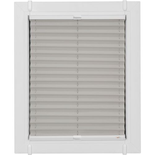 4001442858941 - Plissee One Size Style Crepe Plissees Gr 160 cm zweiseitig verschiebbar 50 cm grau (grau weiß weiß) Plissees ohne Bohren Zubehörfarbe zum Klemmen 4001442858941 - Plissee One Size Style Crepe Plissees Gr 160 cm zweiseitig verschiebbar 50 cm grau (grau weiß weiß) Plissees ohne Bohren Zubehörfarbe zum Klemmen