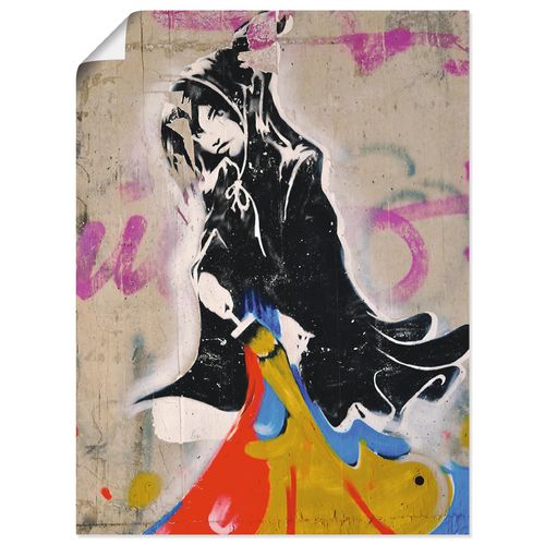 4058661143204 - Wandbild ARTLAND Graffiti II Bilder Gr B H 30 cm x 40 cm Poster klassische Fantasie Hochformat 1 St bunt Bild Poster Bilder als Alubild Leinwandbild Wandaufkleber oder in versch Größen