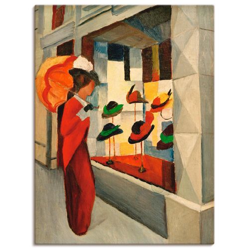 4055327891349 - Wandbild ARTLAND Hutladen Bilder Gr B H 30 cm x 40 cm Leinwandbild Mode Hochformat 1 St bunt Bild Poster Bilder als Leinwandbild Wandaufkleber oder in versch Größen