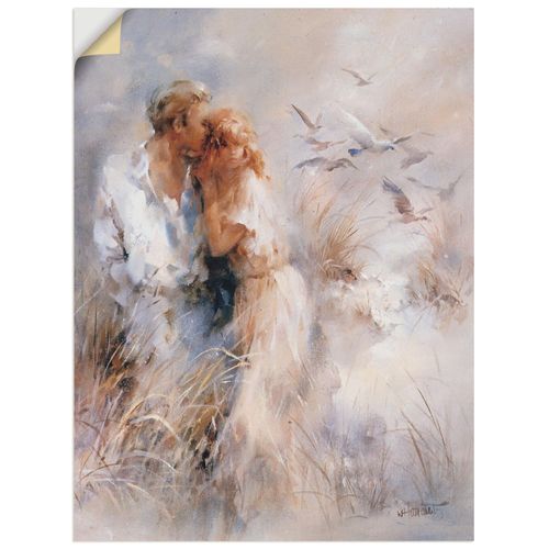 4062144406304 - Wandbild ARTLAND Dichte Harmonie Bilder Gr B H 30 cm x 40 cm Wandaufkleber - Vinyl Paar Hochformat 1 St beige (naturfarben) Bild Poster Bilder als Leinwandbild Wandaufkleber oder in versch Größen