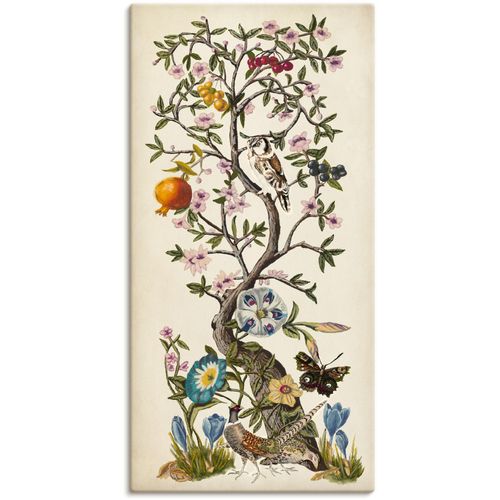 4058661372673 - Wandbild ARTLAND Chinoiserie Natur I Bilder Gr B H 20 cm x 40 cm Leinwandbild Pflanzen Hochformat 1 St beige (naturfarben) Bild Poster Bilder als Alubild Leinwandbild Wandaufkleber oder in versch Größen