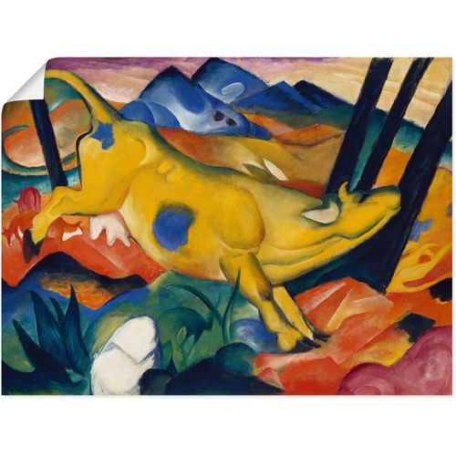 4058661191380 - Wandbild ARTLAND Die gelbe Kuh 1911 Bilder Gr B H 60 cm x 45 cm Poster Haustiere 1 St bunt Bild Poster Bilder als Alubild Leinwandbild Wandaufkleber oder in versch Größen 4058661191380 - Wandbild ARTLAND Die gelbe Kuh 1911 Bilder Gr B H 60 cm x 45 cm Poster Haustiere 1 St bunt Bild Poster Bilder als Alubild Leinwandbild Wandaufkleber oder in versch Größen