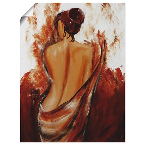 4055327598354 - Wandbild ARTLAND Frau in rot Bilder Gr B H 30 cm x 40 cm Poster Frau Hochformat 1 St rot Bild Poster Bilder als Leinwandbild Wandaufkleber oder in versch Größen