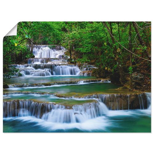 4055327638227 - Wandbild ARTLAND Tiefen Wald Wasserfall Bilder Gr B H 60 cm x 45 cm Poster Gewässer Querformat 1 St grün Bild Poster Bilder als Alubild Leinwandbild Wandaufkleber oder in versch Größen 4055327638227 - Wandbild ARTLAND Tiefen Wald Wasserfall Bilder Gr B H 60 cm x 45 cm Poster Gewässer Querformat 1 St grün Bild Poster Bilder als Alubild Leinwandbild Wandaufkleber oder in versch Größen