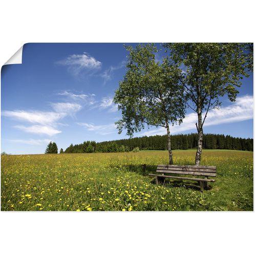 4062144635117 - Wandbild ARTLAND Einsame Bank auf einer Löwenzahnwiese Bilder Gr B H 30 cm x 20 cm Poster Felder Querformat 1 St grün Kunstdrucke als Alubild Leinwandbild Wandaufkleber oder Poster in versch Größen 4062144635117 - Wandbild ARTLAND Einsame Bank auf einer Löwenzahnwiese Bilder Gr B H 30 cm x 20 cm Poster Felder Querformat 1 St grün Kunstdrucke als Alubild Leinwandbild Wandaufkleber oder Poster in versch Größen