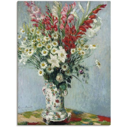 4055327119764 - Wandbild ARTLAND Blumenstrauß Bilder Gr B H 45 cm x 60 cm Leinwandbild Arrangements 1 St bunt Bild Poster Bilder als Leinwandbild Wandaufkleber oder in versch Größen