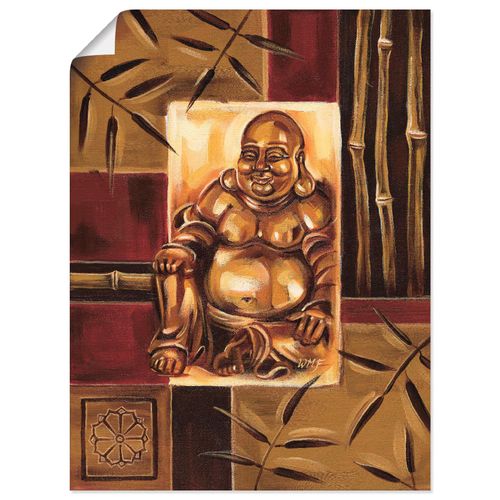 4057738455585 - Wandbild ARTLAND Lachender Buddha Bilder Gr B H 60 cm x 80 cm Poster Religion Hochformat 1 St braun Bild Poster Bilder als Leinwandbild Wandaufkleber oder in versch Größen 4057738455585 - Wandbild ARTLAND Lachender Buddha Bilder Gr B H 60 cm x 80 cm Poster Religion Hochformat 1 St braun Bild Poster Bilder als Leinwandbild Wandaufkleber oder in versch Größen