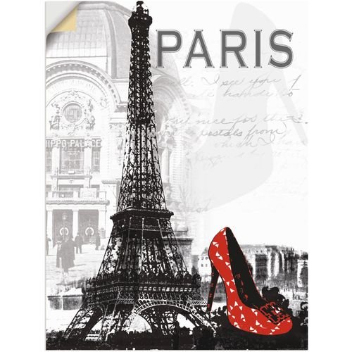 4057738231448 - Wandbild ARTLAND Paris - Chic Bilder Gr B H 45 cm x 60 cm Wandaufkleber - Vinyl Gebäude Hochformat 1 St schwarz Kunstdrucke als Alubild Leinwandbild Wandaufkleber oder Poster in versch Größen