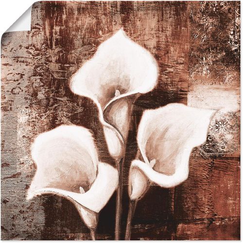 4055327424677 - Wandbild ARTLAND Antike Callas - braun Bilder Gr B H 30 cm x 30 cm Poster Blumen 1 St braun Bild Leinwandbild Kunstdrucke Bilder als Leinwandbild Wandaufkleber oder Poster in versch Größen