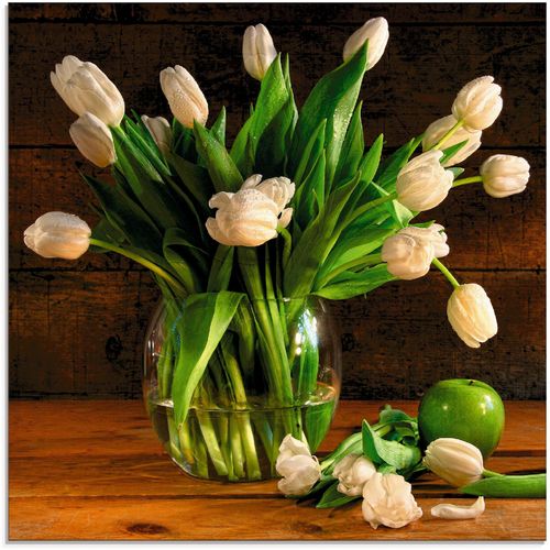 4058661623768 - Glasbild ARTLAND Tulpen in Glasvase Bilder Gr B H 20 cm x 20 cm Blumen 1 St braun Glasbilder Bilder in verschiedenen Größen 4058661623768 - Glasbild ARTLAND Tulpen in Glasvase Bilder Gr B H 20 cm x 20 cm Blumen 1 St braun Glasbilder Bilder in verschiedenen Größen