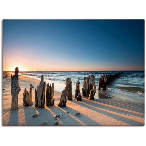 4062144602560 - Wandbild ARTLAND Sonnenuntergang Strand Wellenbrecher Bilder Gr B H 40 cm x 30 cm Leinwandbild Meer Bilder Querformat 1 St braun Kunstdrucke als Alubild Leinwandbild Wandaufkleber oder Poster in versch Größen 4062144602560 - Wandbild ARTLAND Sonnenuntergang Strand Wellenbrecher Bilder Gr B H 40 cm x 30 cm Leinwandbild Meer Bilder Querformat 1 St braun Kunstdrucke als Alubild Leinwandbild Wandaufkleber oder Poster in versch Größen