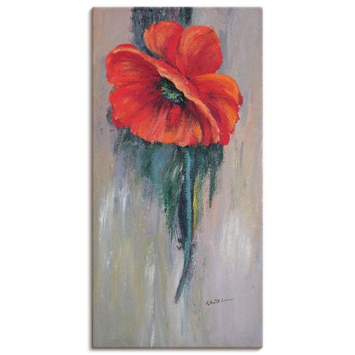 4062144389928 - Wandbild ARTLAND Roter Mohn III Bilder Gr B H 20 cm x 40 cm Leinwandbild Blumen Hochformat 1 St rot Bild Poster Bilder als Leinwandbild Wandaufkleber oder in versch Größen