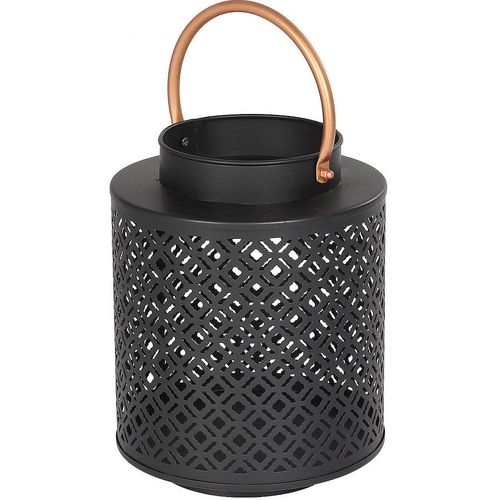 4050223382151 - Kerzenlaterne Kerzenhalter aus pulverbeschichtetem Metall Kerzenhalter Gr B H T 22 cm x 38 cm x 22 cm schwarz (schwarz kupferfarben) Kerzenhalter Laterne mit Griff - Höhe ca 38 cm 4050223382151 - Kerzenlaterne Kerzenhalter aus pulverbeschichtetem Metall Kerzenhalter Gr B H T 22 cm x 38 cm x 22 cm schwarz (schwarz kupferfarben) Kerzenhalter Laterne mit Griff - Höhe ca 38 cm