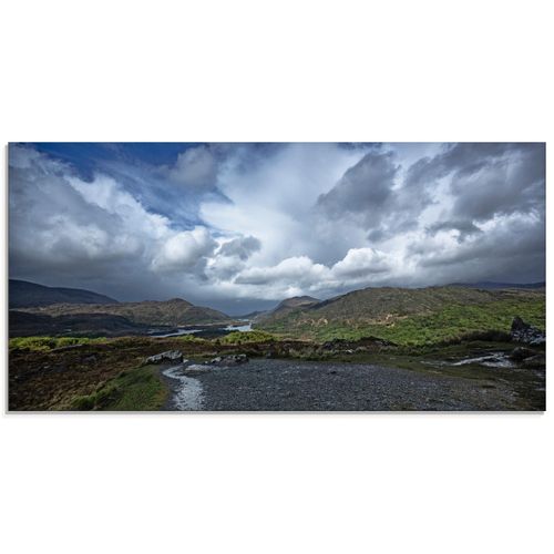 4055327986939 - Glasbild ARTLAND Irland - Natur pur Bilder Gr B H 60 cm x 30 cm Glasbild Europa Querformat 1 St blau Bild Glasbild Glasbilder Bilder in verschiedenen Größen