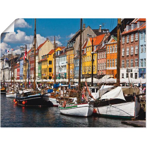 4057738601241 - Wandbild ARTLAND alter Hafen in Kopenhagen 2 Bilder Gr B H 60 cm x 45 cm Poster Boote & Schiffe 1 St beige (naturfarben) Bild Kunstdruck Leinwandbild Kunstdrucke Bilder als Alubild Leinwandbild Wandaufkleber oder Poster in versch Größen