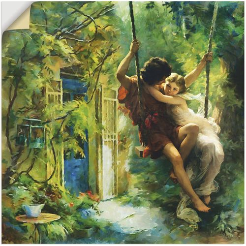 4062144711156 - Wandbild ARTLAND Paar auf einer Schaukel Bilder Gr B H 40 cm x 40 cm Wandaufkleber - Vinyl Bilder von Liebespaaren quadratisch 1 St grün Kunstdrucke als Alubild Leinwandbild Wandaufkleber oder Poster in versch Größen 4062144711156 - Wandbild ARTLAND Paar auf einer Schaukel Bilder Gr B H 40 cm x 40 cm Wandaufkleber - Vinyl Bilder von Liebespaaren quadratisch 1 St grün Kunstdrucke als Alubild Leinwandbild Wandaufkleber oder Poster in versch Größen