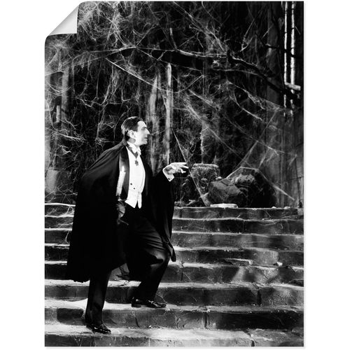 4057738533924 - Wandbild ARTLAND Dracula 1931 Bilder Gr B H 30 cm x 40 cm Poster Film Hochformat 1 St schwarz Bild Poster Bilder als Alubild Leinwandbild Wandaufkleber oder in versch Größen