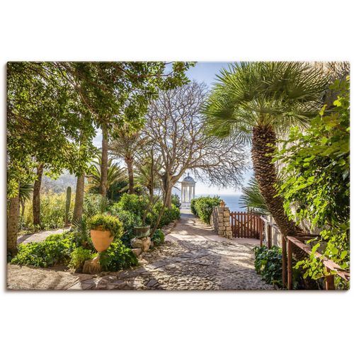 4062144744581 - Wandbild ARTLAND Garten Son Marroig bei Deià Mallorca Bilder Gr B H 60 cm x 40 cm Leinwandbild Gartenbilder Querformat 1 St grün Kunstdrucke als Alubild Leinwandbild Wandaufkleber oder Poster in versch Größen