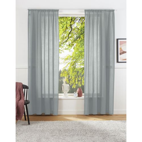4004567294731 - Vorhang LEGER HOME BY LENA GERCKE Lanea Gardinen Gr 225 cm Stangendurchzug 135 cm grün (mint) Stangendurchzug Leinenoptik 1 Schal verschiedene Größen