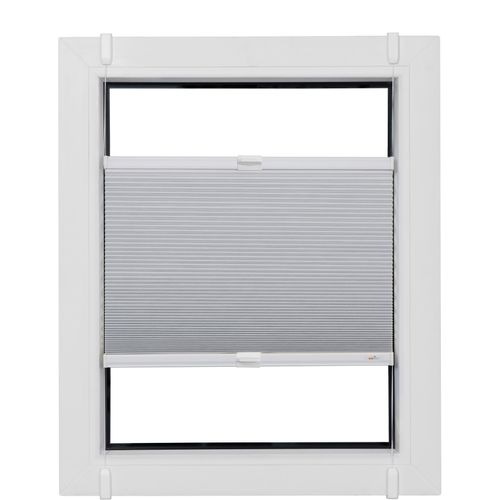 4001442956982 - Wabenplissee Budget Wabe Verdunklung Plissees Gr 117 cm zweiseitig verschiebbar 117 cm weiß (weiß weiß) Kinder Kinderzimmer-Plissees Klemmfix glatt
